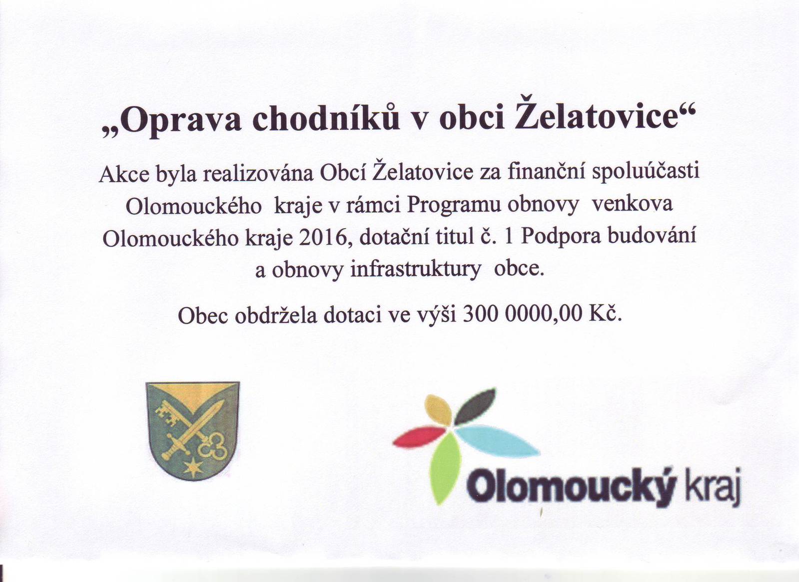 Oprava chodníků